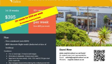 Nelson English Centre 프로모션 안내